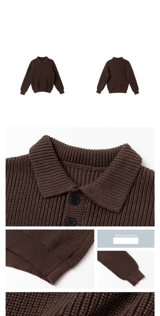 polo collar sweater