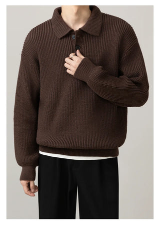 polo collar sweater