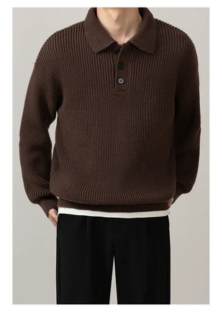 polo collar sweater