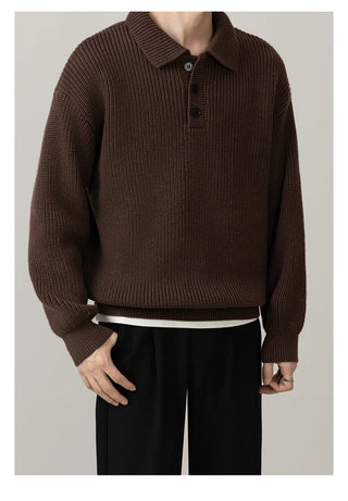 polo collar sweater