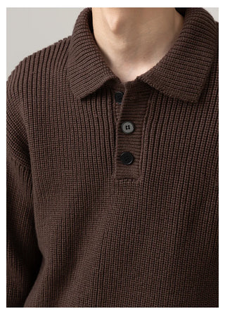 polo collar sweater