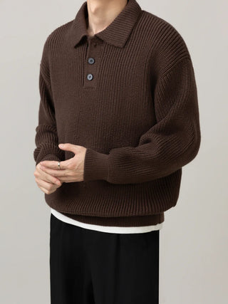 polo collar sweater