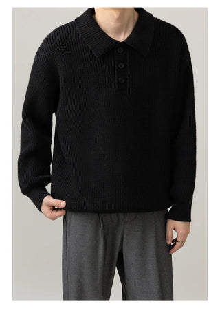 polo collar sweater