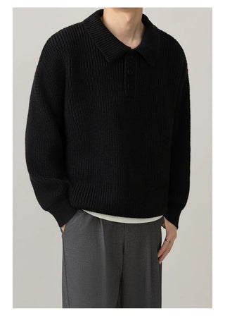 polo collar sweater