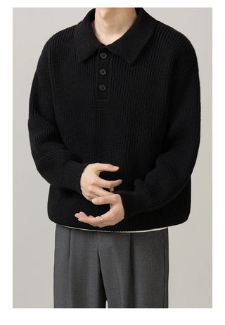 polo collar sweater