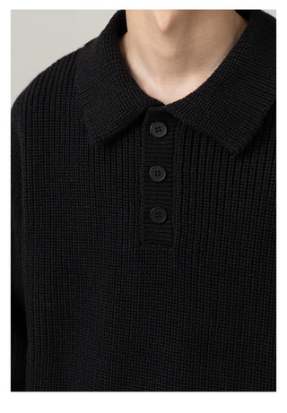 polo collar sweater