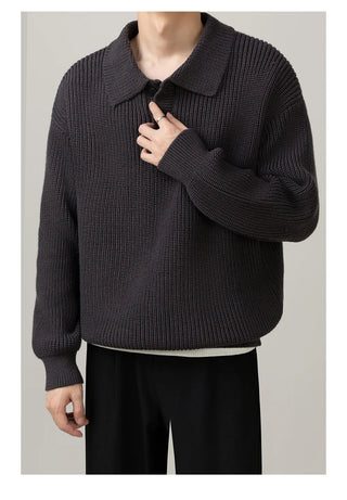 polo collar sweater