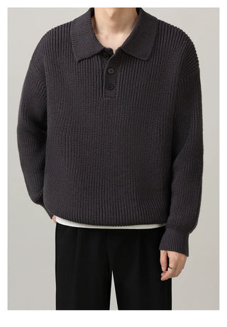 polo collar sweater