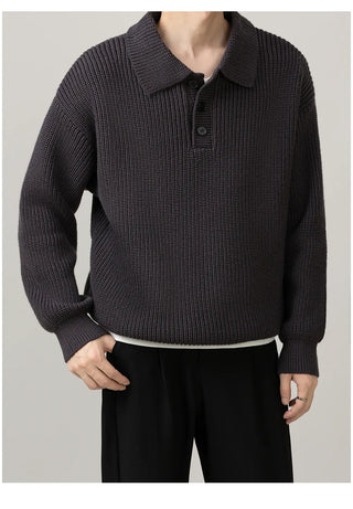 polo collar sweater