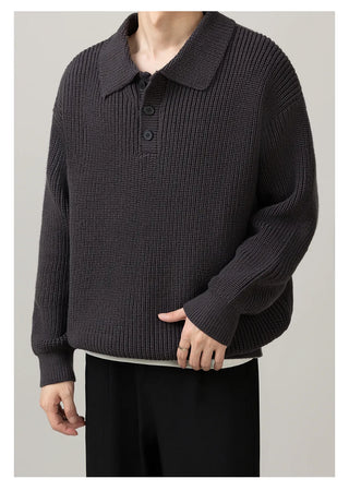 polo collar sweater