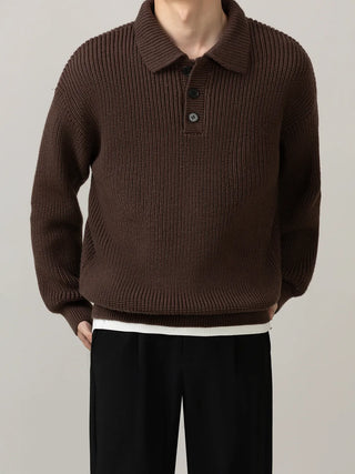 polo collar sweater
