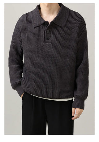 polo collar sweater