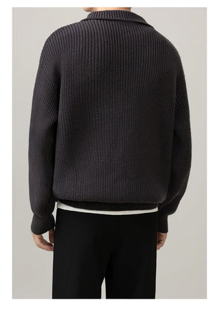 polo collar sweater