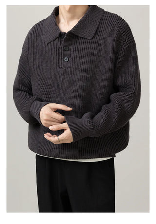 polo collar sweater