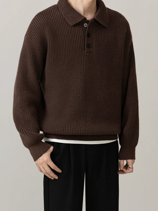 polo collar sweater