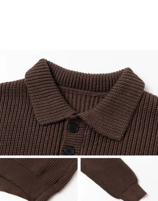 polo collar sweater