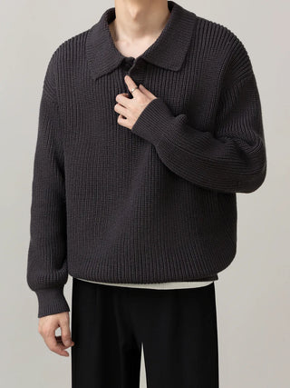 polo collar sweater