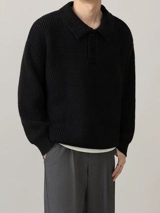 polo collar sweater
