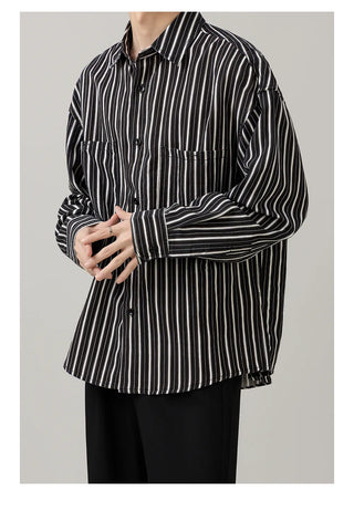 striped casual shirt