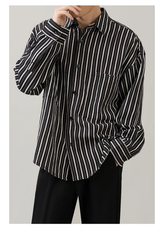 striped casual shirt