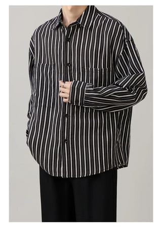 striped casual shirt