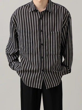 striped casual shirt