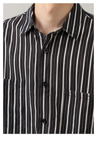 striped casual shirt