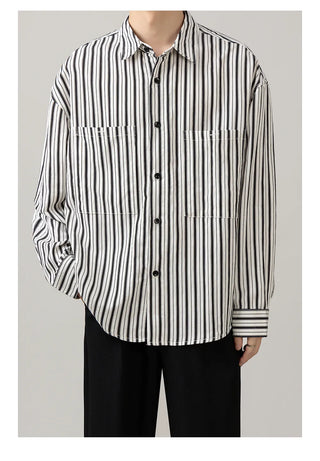 striped casual shirt
