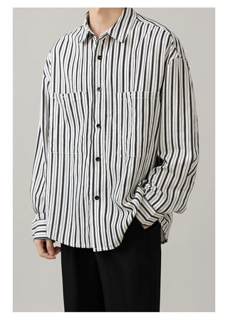 striped casual shirt
