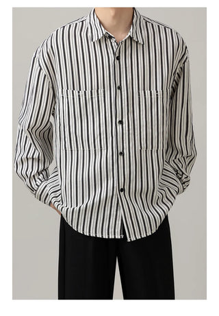 striped casual shirt