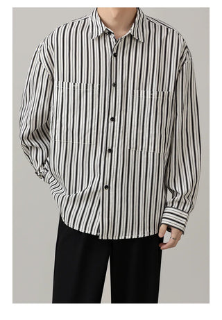 striped casual shirt