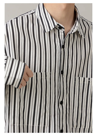 striped casual shirt