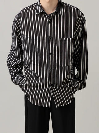 striped casual shirt
