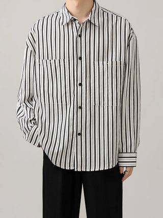 striped casual shirt