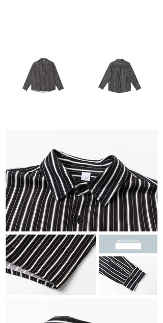 striped casual shirt