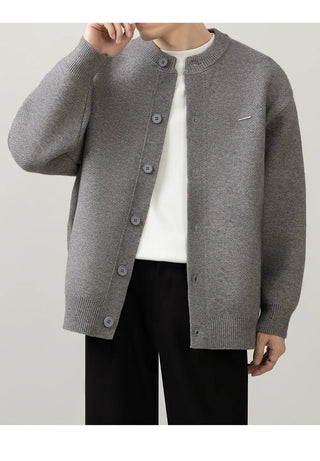 minimal knit cardigan