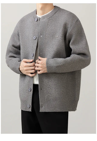 minimal knit cardigan