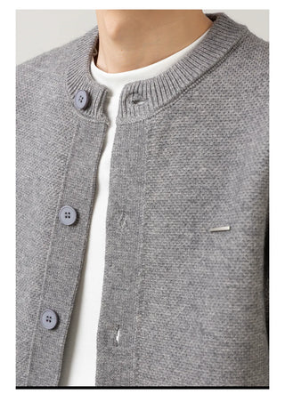 minimal knit cardigan