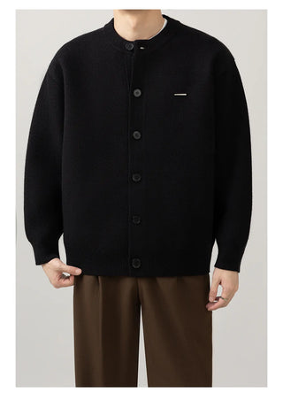 minimal knit cardigan