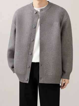 minimal knit cardigan