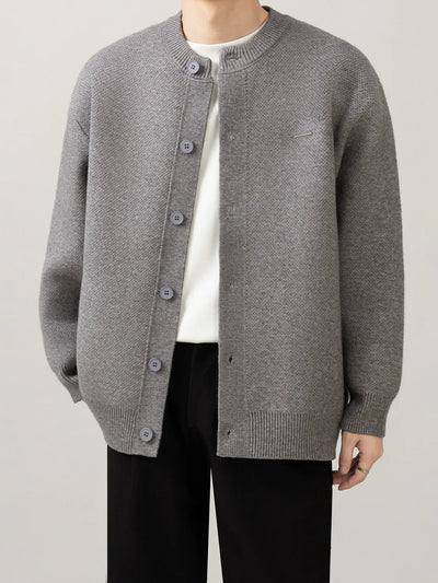 minimal knit cardigan