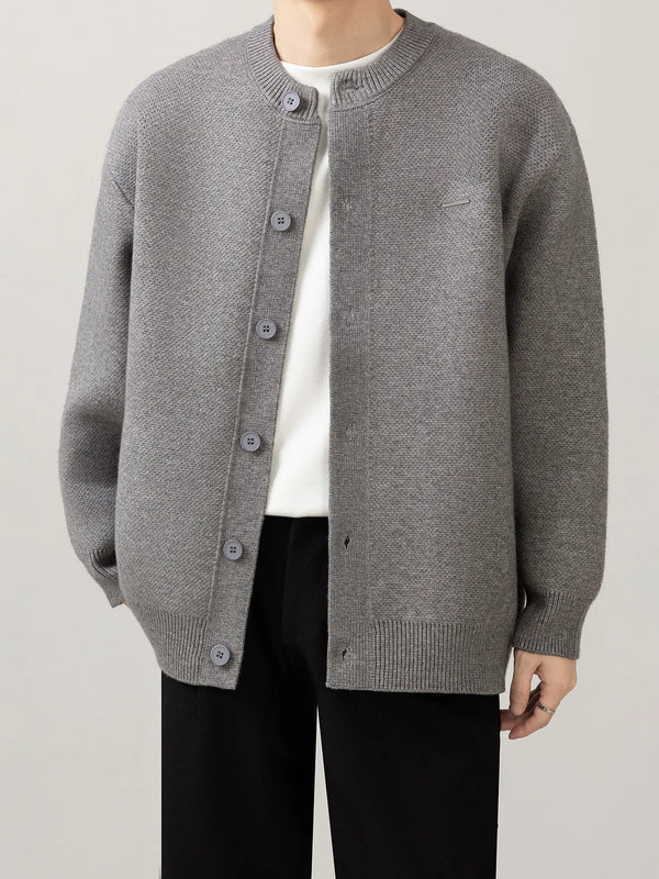 minimal knit cardigan