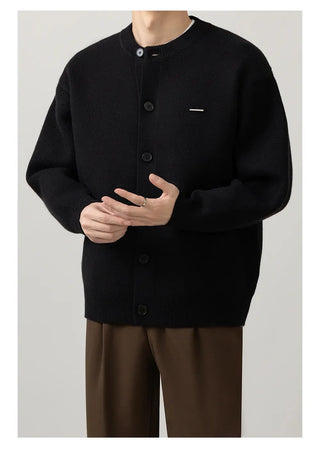 minimal knit cardigan