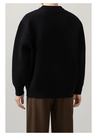 minimal knit cardigan