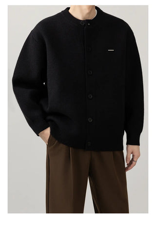 minimal knit cardigan