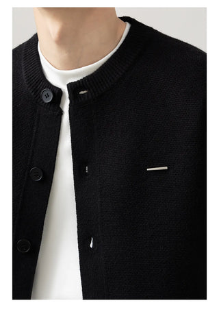 minimal knit cardigan