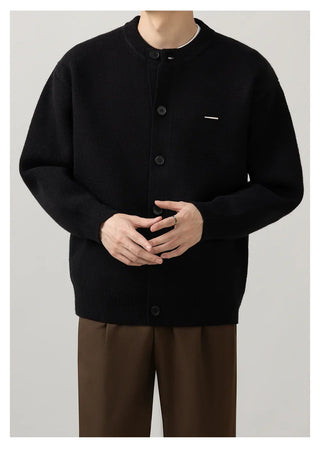 minimal knit cardigan