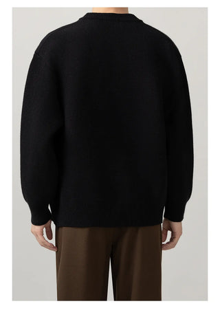 minimal knit cardigan