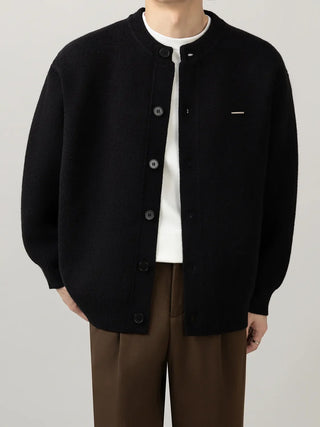 minimal knit cardigan