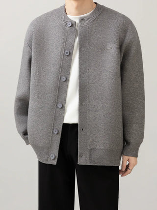 minimal knit cardigan